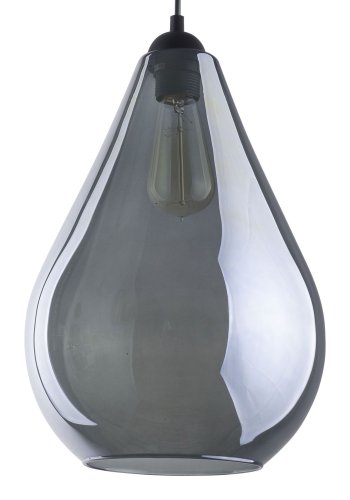 TK Fuente loftlampe - grafit glas og sort metal