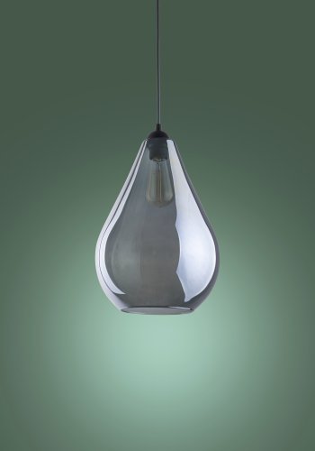 TK Fuente loftlampe - grafit glas og sort metal