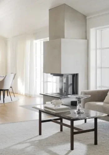 ROWICO Braden 3 pers. sofa - lys beige stof og brun egetr