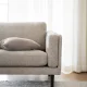 ROWICO Braden 3 pers. sofa - lys beige stof og brun egetr
