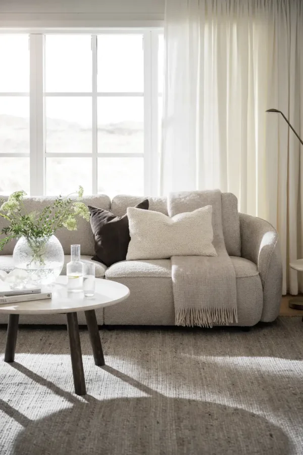 ROWICO Norris 3 pers. sofa - lys beige stof