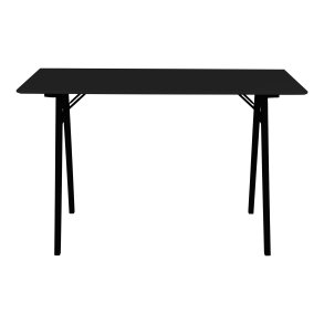 HOUSE NORDIC Vojens skrivebord, rektangulr - sort MDF og gummitr (120x60)