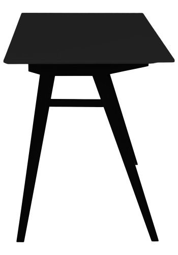 HOUSE NORDIC Vojens skrivebord, rektangulr - sort MDF og gummitr (120x60)