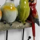 KARE DESIGN Exotic Birds knagerkke, m. 5 knager - multifarvet polyresin og stl