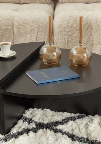 NORDVÄRK Orion sofabord - sort tr melamin (st med 2)