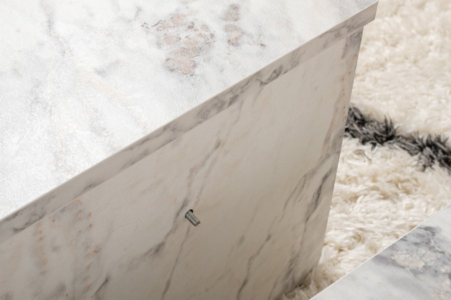 NORDVÄRK Orion sofabord - Freesia marmor melamin (st med 2)