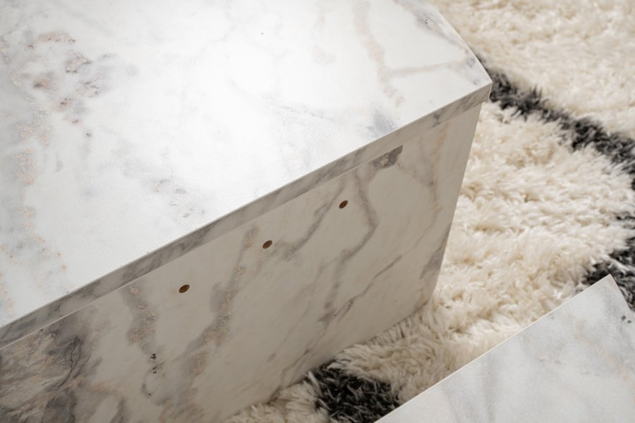 NORDVÄRK Orion sofabord - Freesia marmor melamin (st med 2)