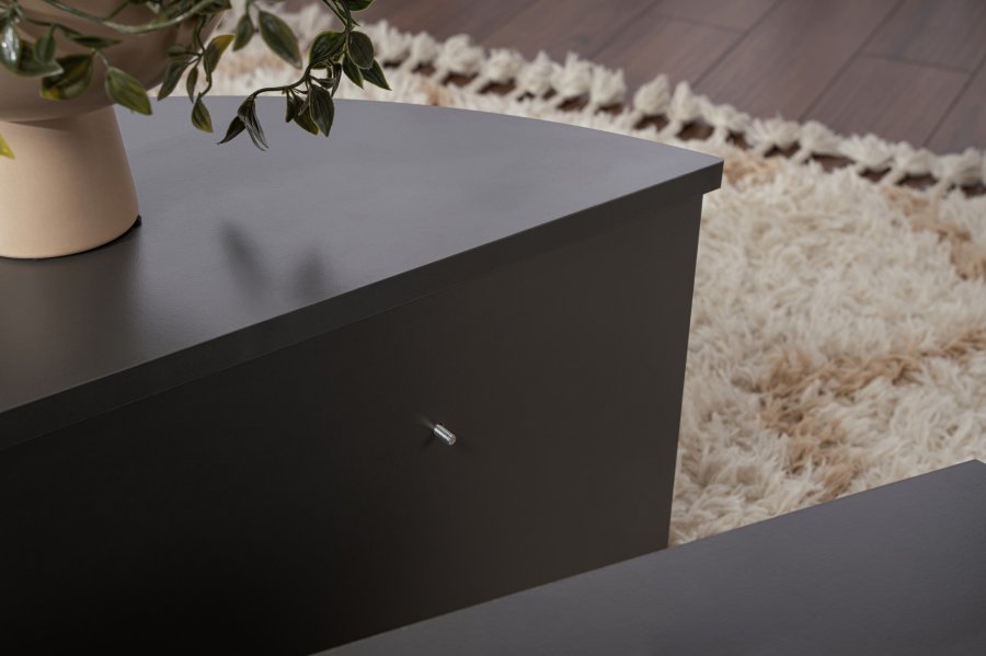 NORDVÄRK Orion sofabord - antracitgr melamin (st med 2)