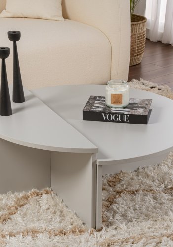 NORDVÄRK Orion sofabord - gr melamin (st med 2)