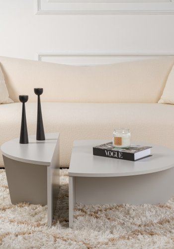 NORDVÄRK Orion sofabord - gr melamin (st med 2)