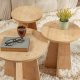 NORDVÄRK Lume sofabord, rund - safir eg melamin (st med 3)