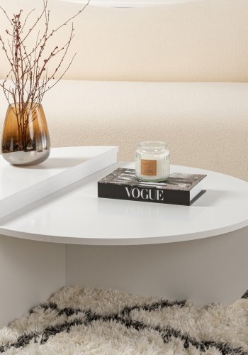 NORDVÄRK Orion sofabord - hvid melamin (st med 2)