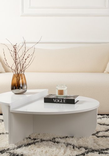 NORDVÄRK Orion sofabord - hvid melamin (st med 2)