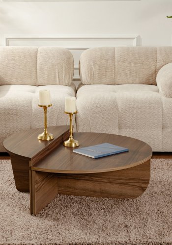 NORDVÄRK Orion sofabord - valnd melamin (st med 2)