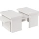NORDVÄRK Sanctuary sofabord - hvid tr melamin (st med 3)
