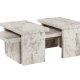 NORDVÄRK Sanctuary sofabord - Fressia marmor melamin (st med 3)