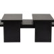 NORDVÄRK Sanctuary sofabord - sort tr melamin (st med 3)