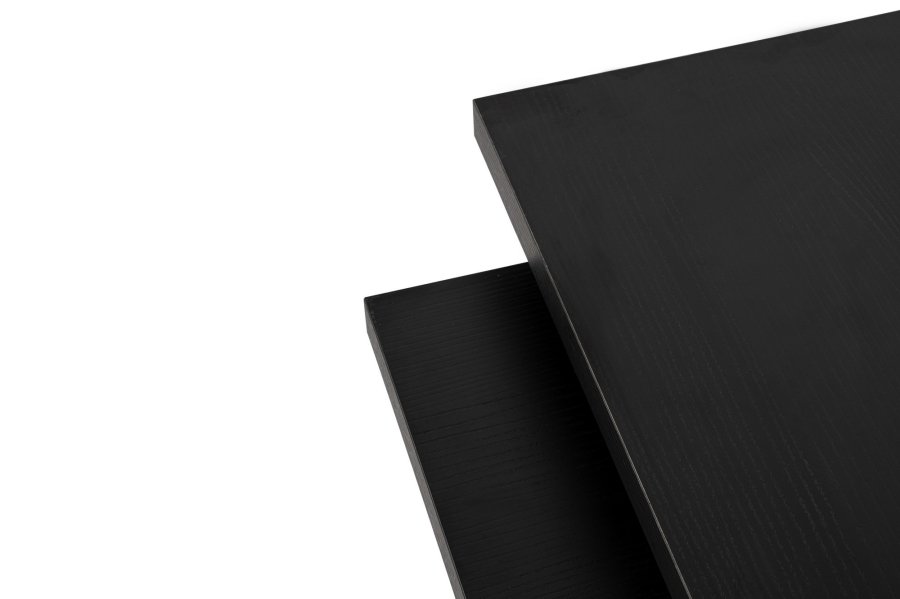 NORDVÄRK Sanctuary sofabord - sort tr melamin (st med 3)