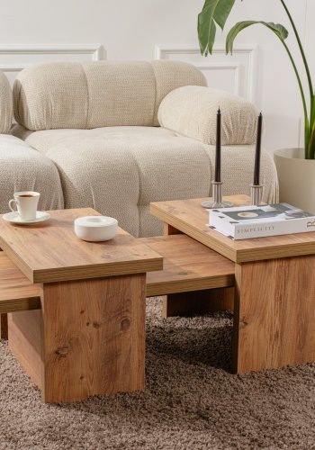 NORDVÄRK Sanctuary sofabord - Atlantic Pine melamin (st med 3)