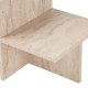 NORDVÄRK Harmony sofabord, rektangulr - travertin melamin (80x40)
