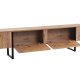 NORDVÄRK Serenity TV-bord, m. 2 lger - Atlantic Pine melamin og sort (180x29,5)