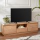 NORDVÄRK Vanguard TV-bord, m. 3 lger og 1 rum - Atlantic Pine melamin (160x29,5)