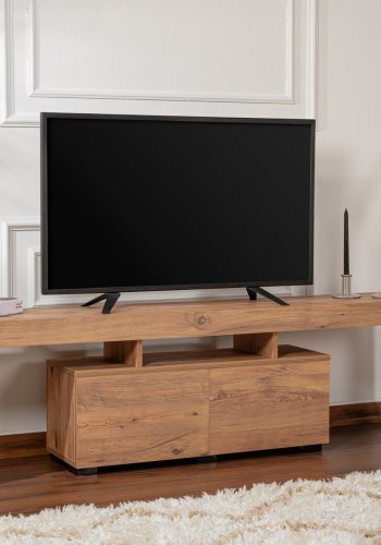 NORDVÄRK Enclave TV-bord, m. 2 lger og 3 bne rum - Atlantic Pine melamin (180x31,3)