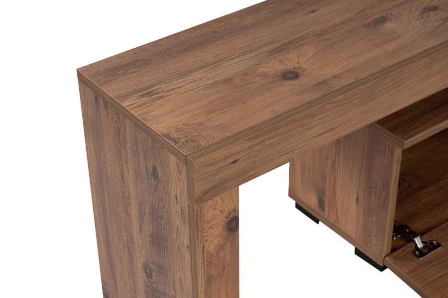 NORDVÄRK Enclave TV-bord, m. 2 lger og 3 bne rum - Atlantic Pine melamin (180x31,3)