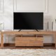 NORDVÄRK Enclave TV-bord, m. 2 lger og 3 bne rum - Atlantic Pine melamin (180x31,3)
