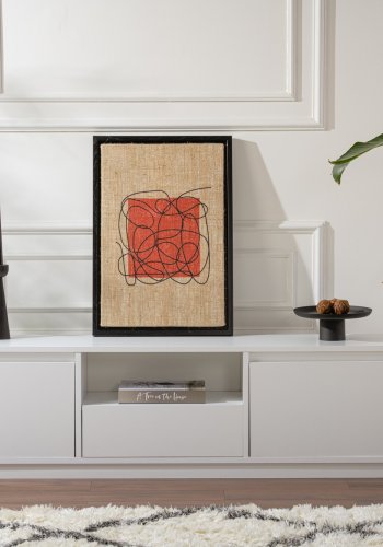 NORDVÄRK Vanguard TV-bord, m. 3 lger og 1 rum - hvid melamin (160x29,5)