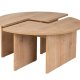 NORDVÄRK Moira sofabord, rund - egefarvet melamin (90)