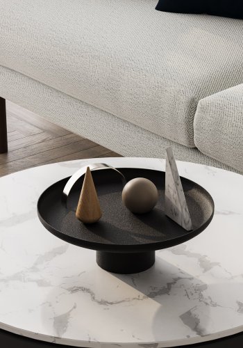 NORDVÄRK N?s?ros dekorations opsats, rund - sort metal (st med 3)