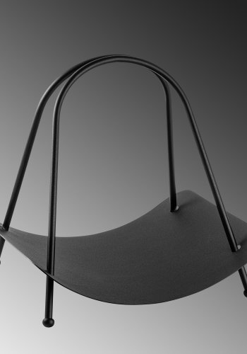 NORDVÄRK GED brndekurv, m. hank, rektangulr - sort metal