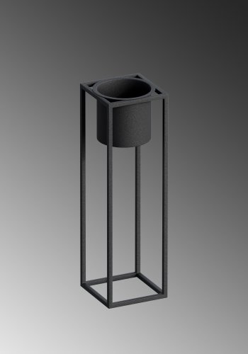 NORDVÄRK GED-023 blomsterstander - sort metal (H:50)