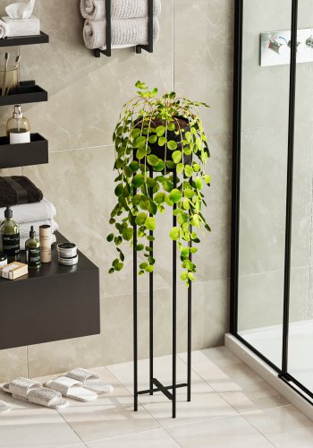 NORDVÄRK GED-024  blomsterstander - sort metal (H:108)