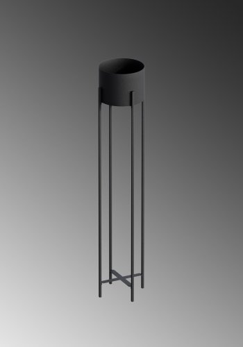 NORDVÄRK GED-024  blomsterstander - sort metal (H:108)