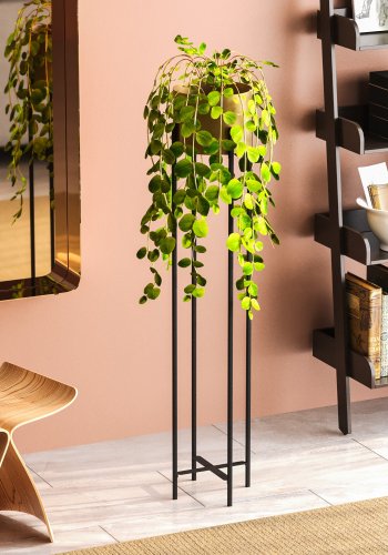 NORDVÄRK GED-024-A blomsterstander - guld og sort metal (H:108)