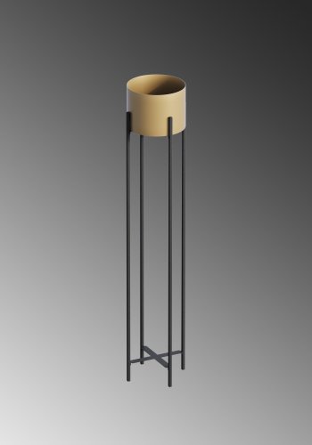 NORDVÄRK GED-024-A blomsterstander - guld og sort metal (H:108)