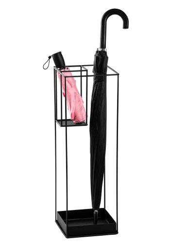 NORDVÄRK ?emsiye-A - 008 paraplystativ, kvadratisk - sort metal