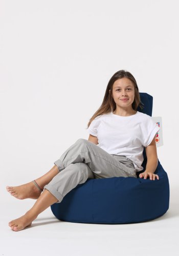 NORDVÄRK Lina udendrs skkestol - mrkebl polyester