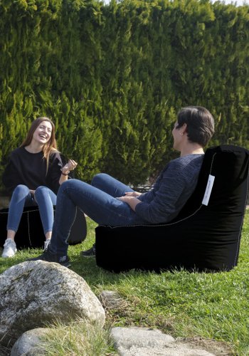 NORDVÄRK Eva Sport udendrs skkestol - sort polyester