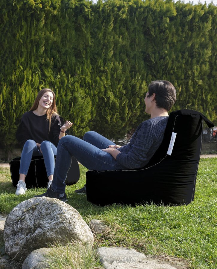 NORDVÄRK Eva Sport udendrs skkestol - sort polyester