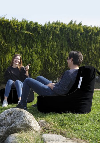 NORDVÄRK Eva Sport udendrs skkestol - sort polyester