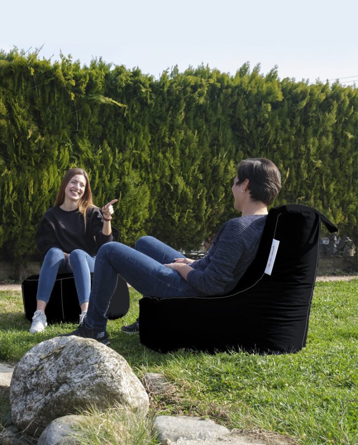 NORDVÄRK Eva Sport udendrs skkestol - sort polyester