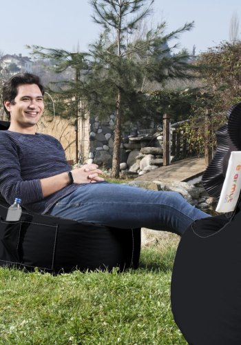 NORDVÄRK Eva Sport udendrs skkestol - sort polyester