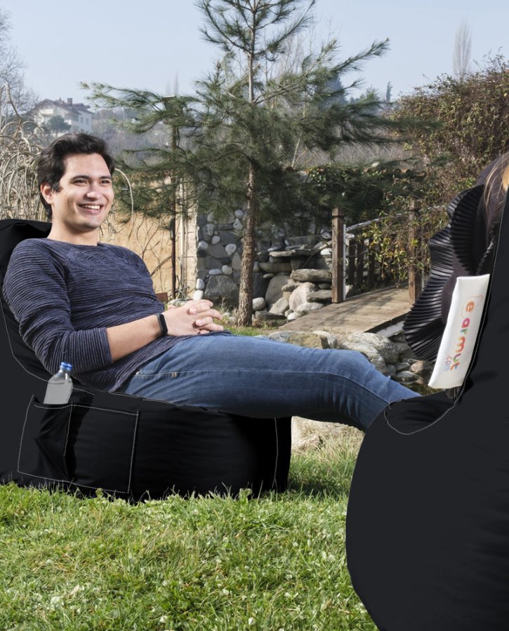 NORDVÄRK Eva Sport udendrs skkestol - sort polyester