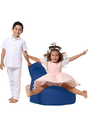 NORDVÄRK Baton udendrs skkestol til brn - bl polyester