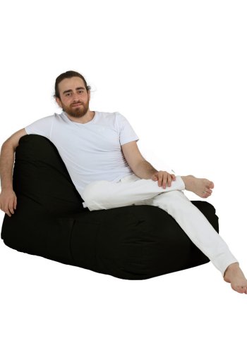 NORDVÄRK Trendy Comfort udendrs skkestol - sort polyester