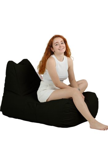 NORDVÄRK Trendy Comfort udendrs skkestol - sort polyester