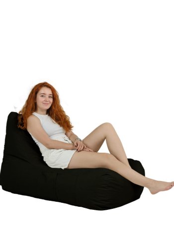 NORDVÄRK Trendy Comfort udendrs skkestol - sort polyester